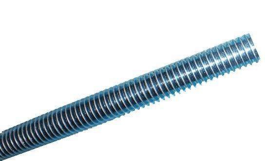Garde 2 1/2-13 Zinc Plated Carbon Steel Threaded Rod
