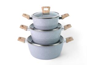 Quality Soft Touch Bakelite Handle 16cm Ceramic Coating Pots wholesale