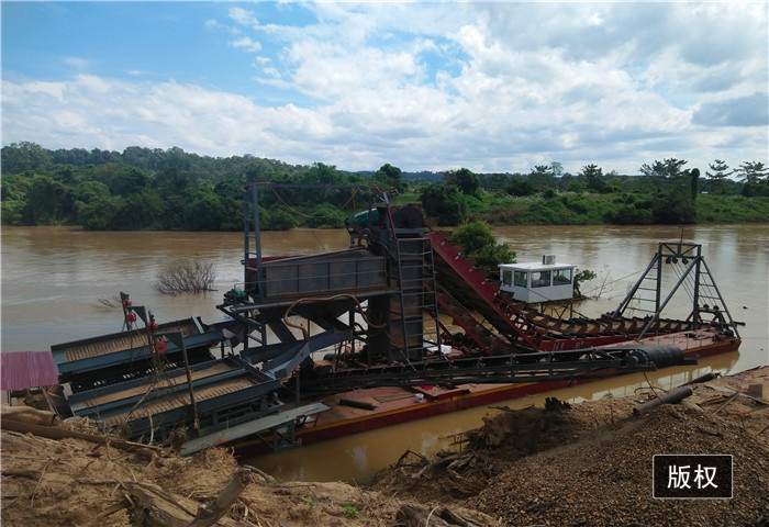 250m3/H Bucket Chain Dredger Pump And Hydraulic Bucket CSD Dredger