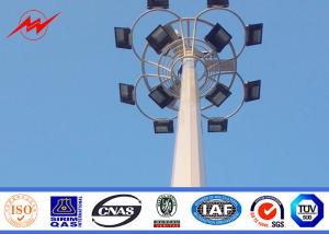 Quality Customized 18m Polygonal High Mast Lighting Pole For Stadium Football wholesale