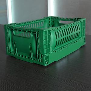 Quality 120mm Height Pp Plastic Storage Crate 5L Light Green For Vegetable wholesale