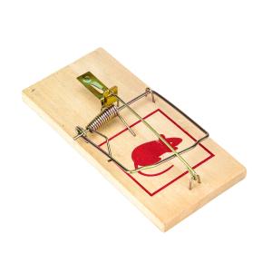Quality Ultra Strong Spring Wooden Mouse Trap Poplar Rat Killer Catcher for Home House 27.8g wholesale