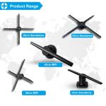 1024 Pcs Led Fan 3d Holographic Projection Equipment 1 Year Warranty