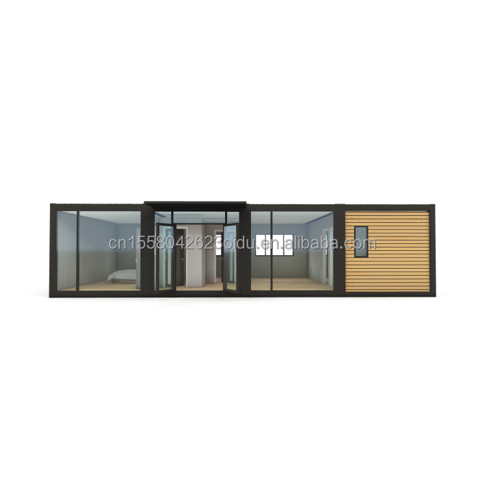 Outdoor Living Bedrooms Prefab Steel Structure Container House for Hotel Extendable Tiny Residential Home 20ft/40ft