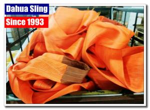 Quality Durable Synthetic Lifting Slings Eye And Eye , 12 Ton Cargo Lifting Slings wholesale