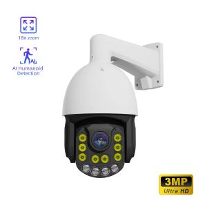 Quality High Speed Dome PTZ POE IP Camera AI Dual Light Audio Security CCTV 4k Camera Outdoor Cctv Security Camera wholesale