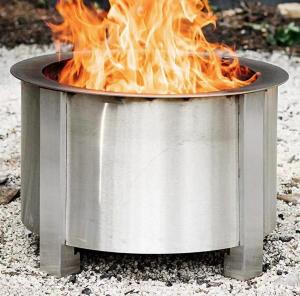 Quality Ss 304 Portable Smokeless Bonfire Fire Pit 22 Inch Outdoor Stove wholesale