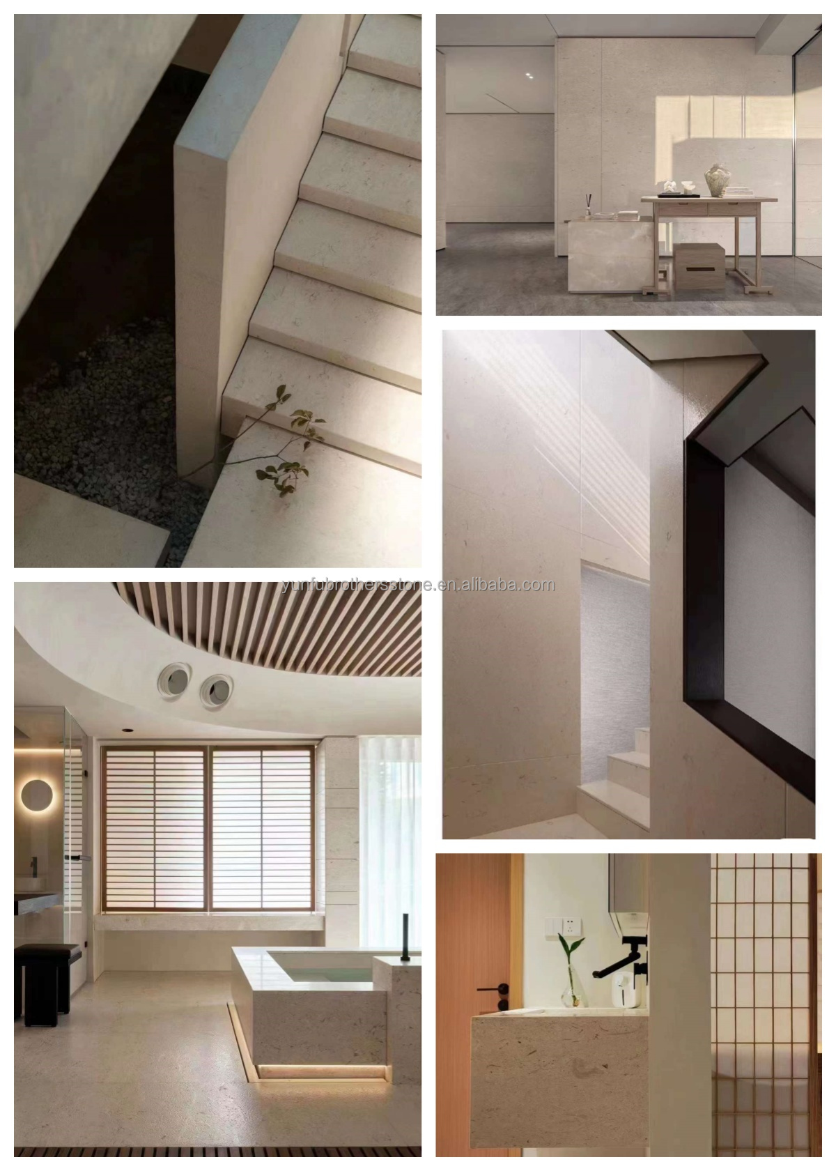 Small Scale Building Projects Essential Popular Light Beige Natural Marble Wall Tiles