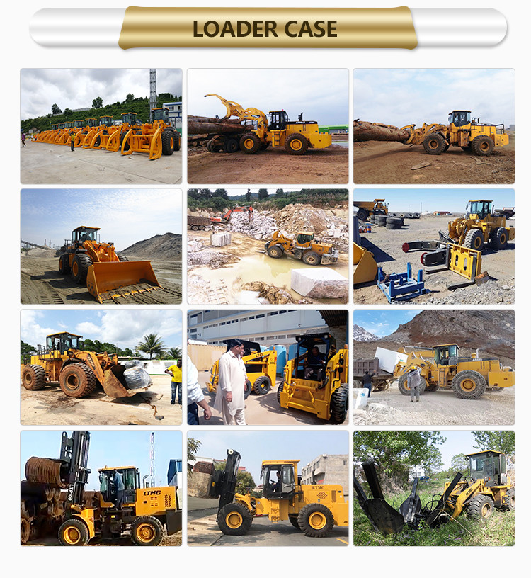 LTMG optional engine beilian tranmission 5 Ton Wheel Loader Front End Loader With AC And Joystick