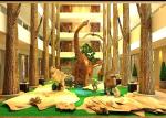 Artificial 2D 3D Dinosaur Theme Design For Amusement Park Shopping mall
