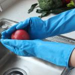 Household Latex Kitchen Gloves For Washing Dishes No Slipping Longer Use Time