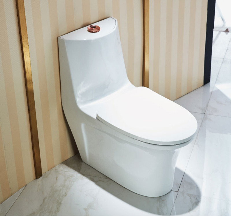 0.85GPF Elongated One Piece Toilets Seat Included Single Flush