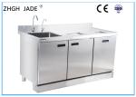 Industrial Stainless Steel Bar Counter Custom Design 1500 * 700 * 800MM