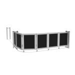 Outdoor WPC Gate Panel Commercial WPC Door Board Cladding ISO