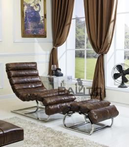 Quality classic old style antique leather lounge recliner furniture wholesale