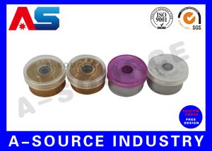 Quality Plastic Transparent White Clear Flip Top Caps , Flip Off Vial Caps Plastic 13mm / 15 mm / 20mm / 32mm wholesale