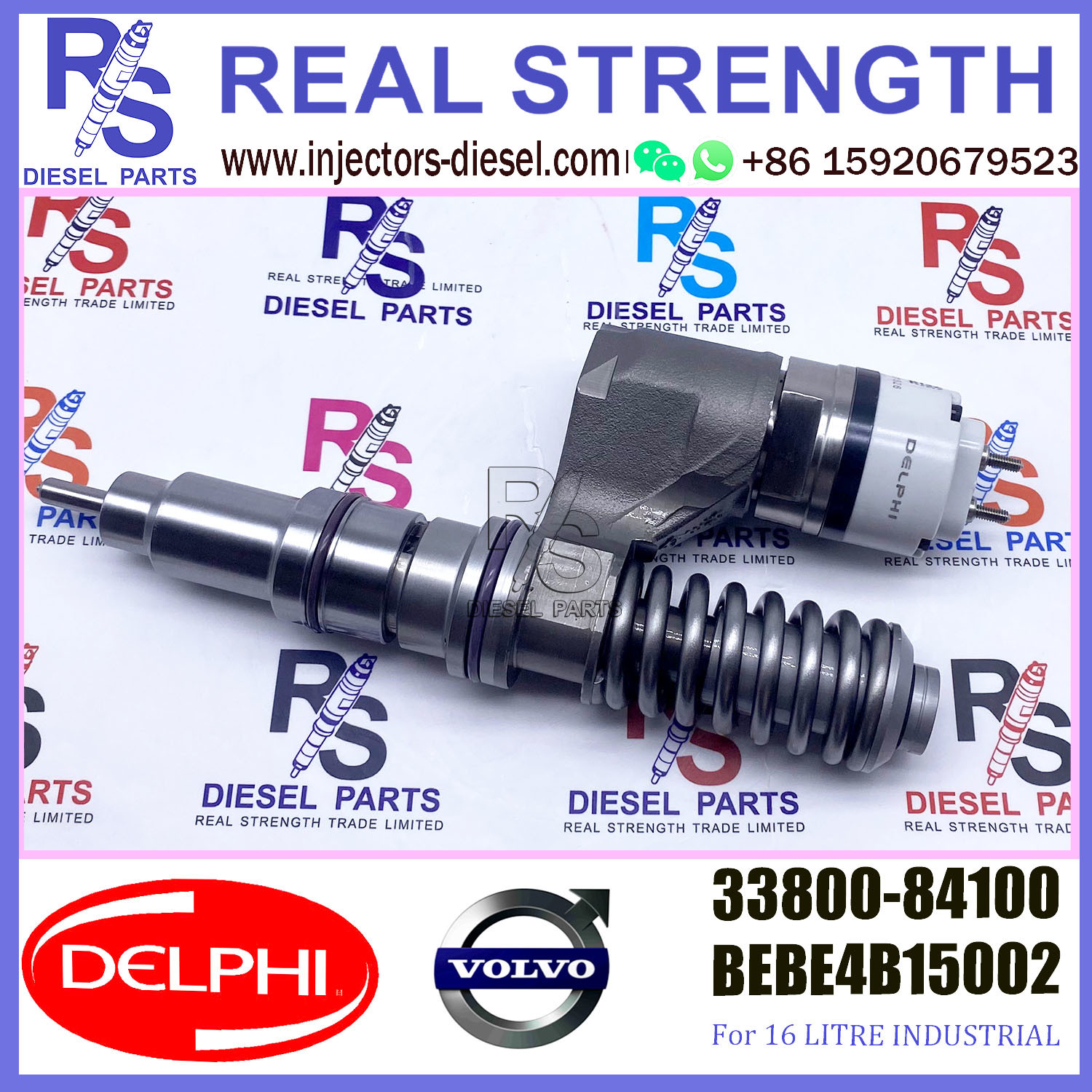 DELPHI injector 33800-84100 BEBE4C15002 Diesel pump Injector V-O-L-V BEBE4C15002 A3 for L ENGINE TAIWAN 3