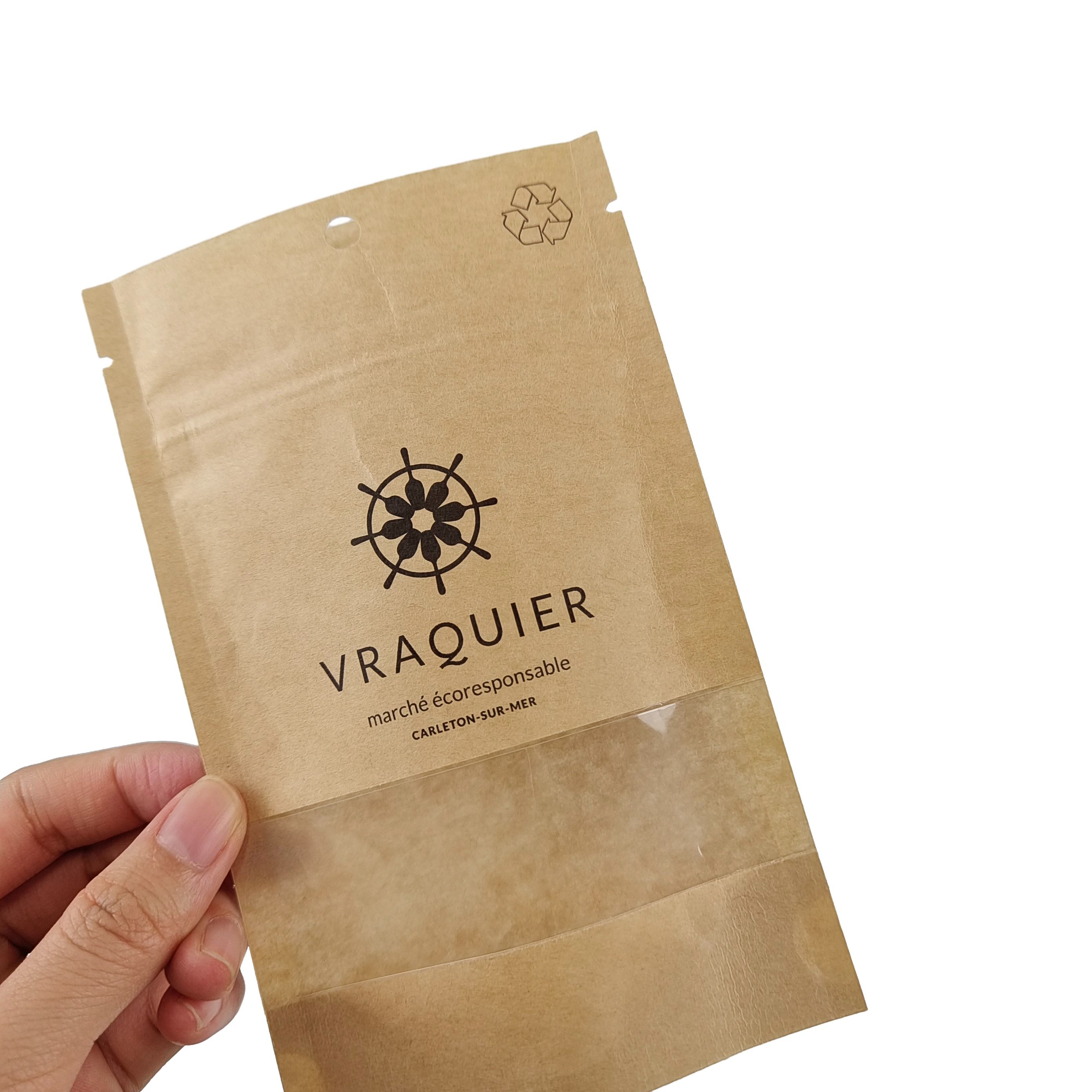 Flat Smellproof Metallic Foil Nut Mylar Heal Seal Bags Pouch Frosted Window Texture With Hang Hole Three Side Seal Bag