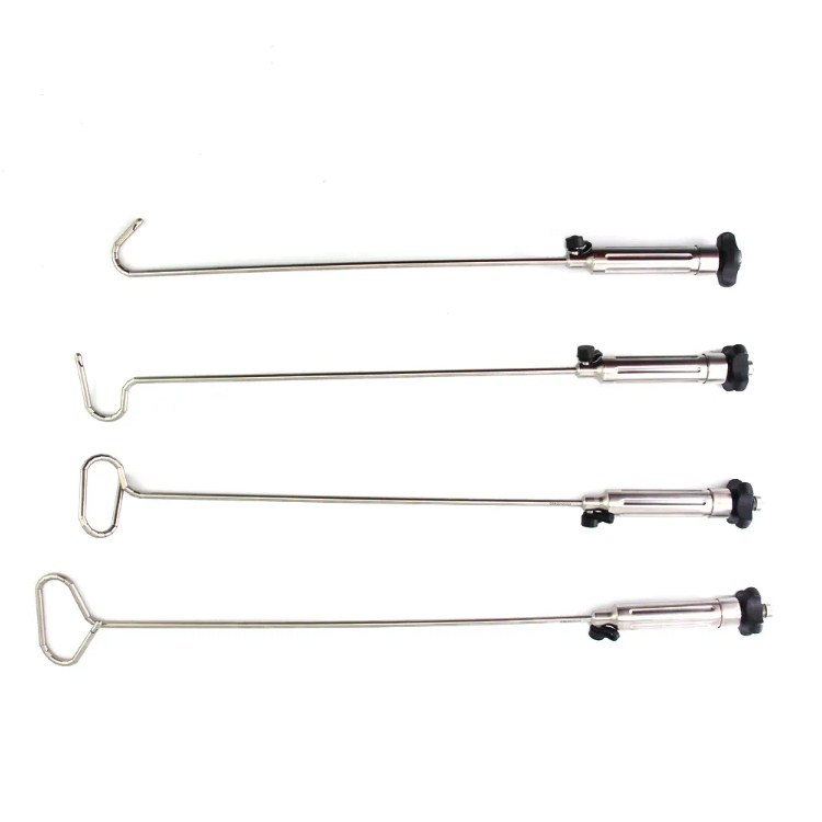Reusable Medical Laparoscopic Articulating Forceps Golden Finger Retractor for Surgery
