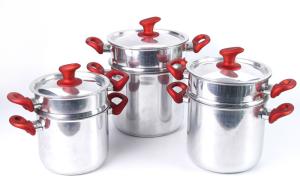 Quality Heat Resistant 8L 2.5mm Granite Aluminum Cookware Set wholesale
