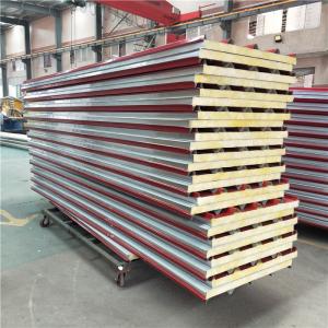 Quality 50mm glass exterior prefabricated building sandwich roof panel with fireproof wholesale