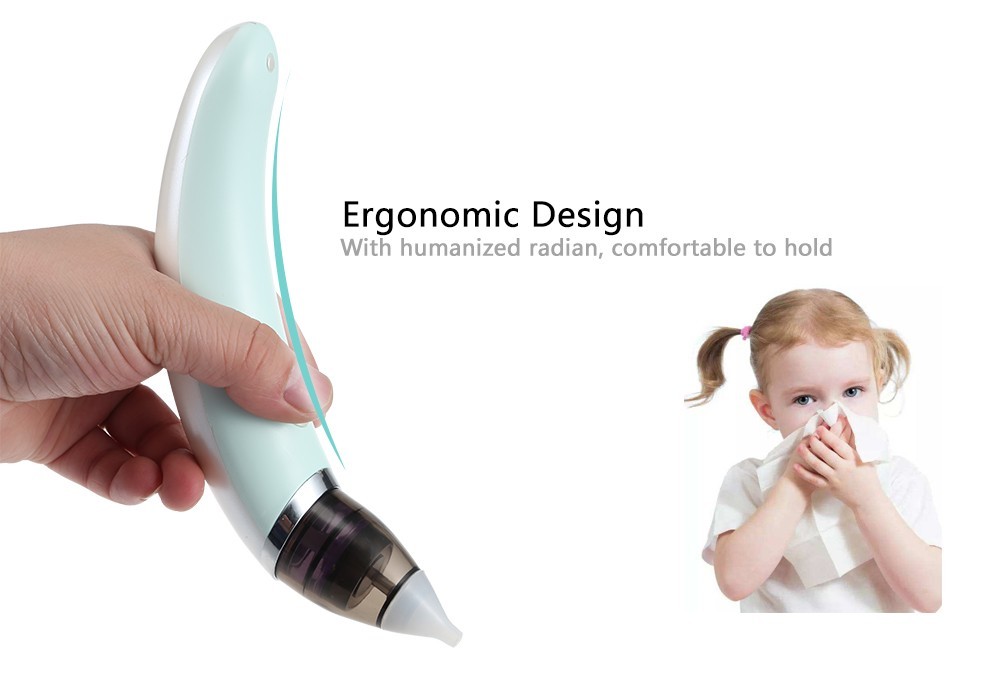Electric Automatic Nose Cleaner,Baby Nasal Aspirator,2 Sizes of Silicone Tips