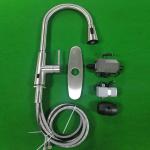 CUPC Braided Hose Smart Kitchen Faucet Single Lever Handle
