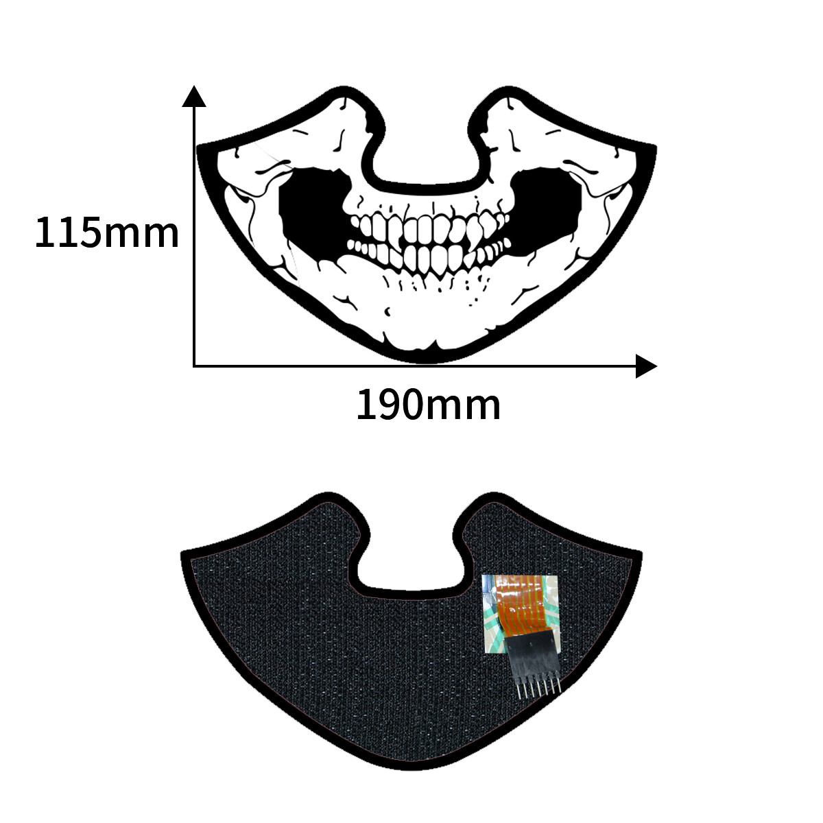 Wholesale New Hot Sale Popular Music Party Led Mask Masquerade Light Up Party High Brightness Sound-Activated El Mask