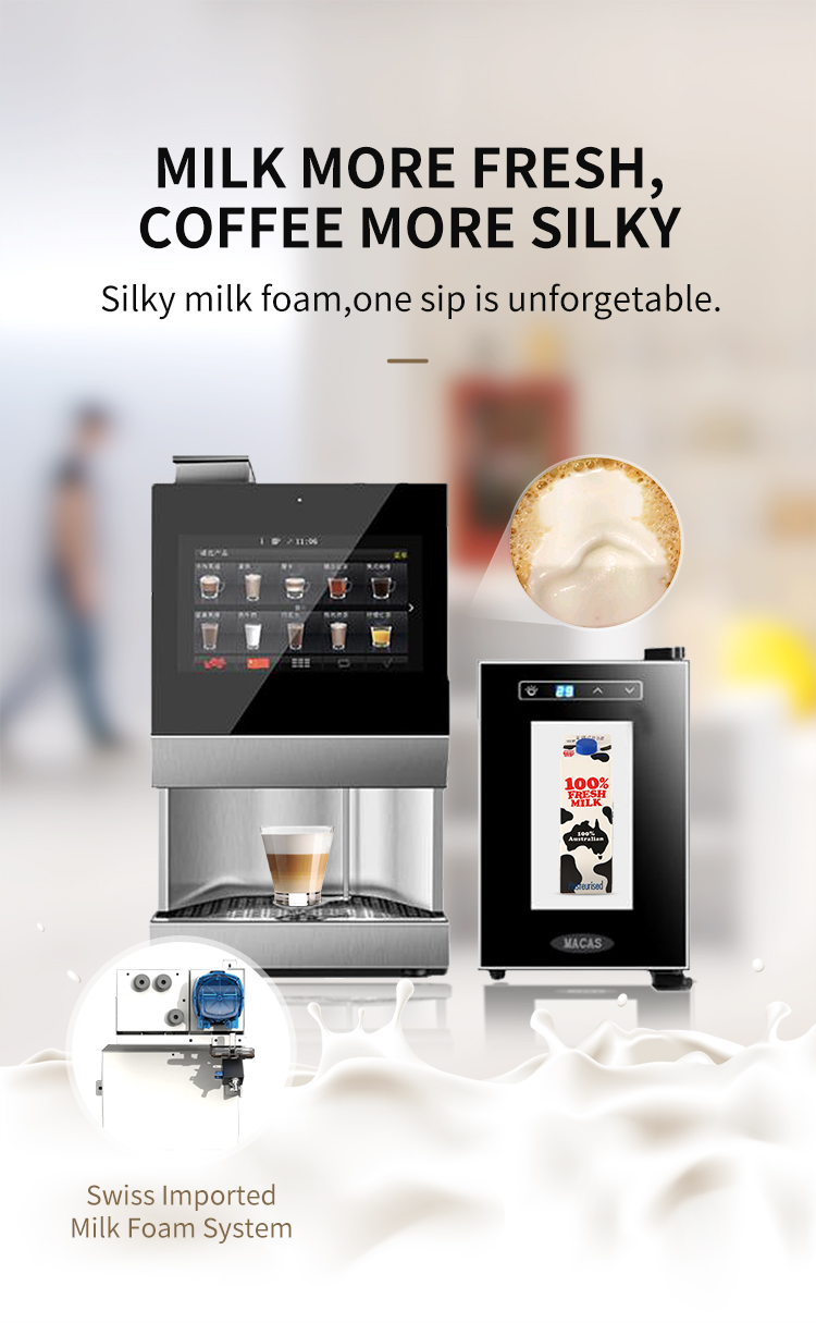 MDB Protocol Fresh Milk Automatic Coffee Vending Machine CE