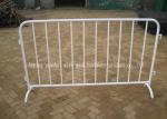 Portable Fixed Leg Metal Crowd Control Barriers , Metal Pedestrian Barriers