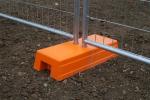 ISO9001 Temporary Security Fence Weld Mesh Pool Fencing White Orange