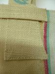 Water Proof Paste Green Earth Gunny Bag, Handle Cotton Weaving Reusable Carrier