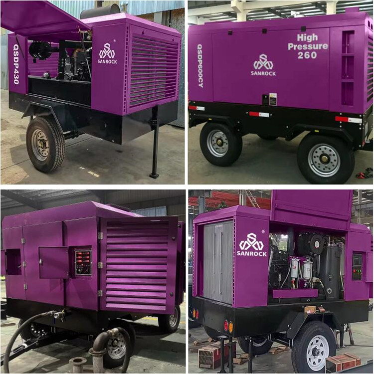 SANROCK High Pressure Screw Air Compressor Machine Mining Price