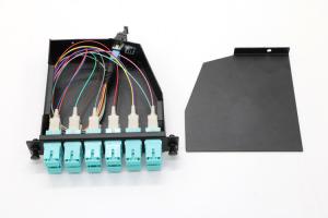 Quality Customized Duplex Fiber Optic MPO Patch Panel MPO To LC Connectors 12 Port wholesale