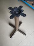 Restaurant Dining Table Legs Round Metal Bar Table Base Black / Brown Colour