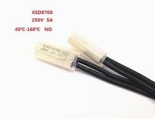 Quality KSD9700 250V 5A Bimetal Disc Temperature Switch N/O Thermostat Thermal Protector wholesale