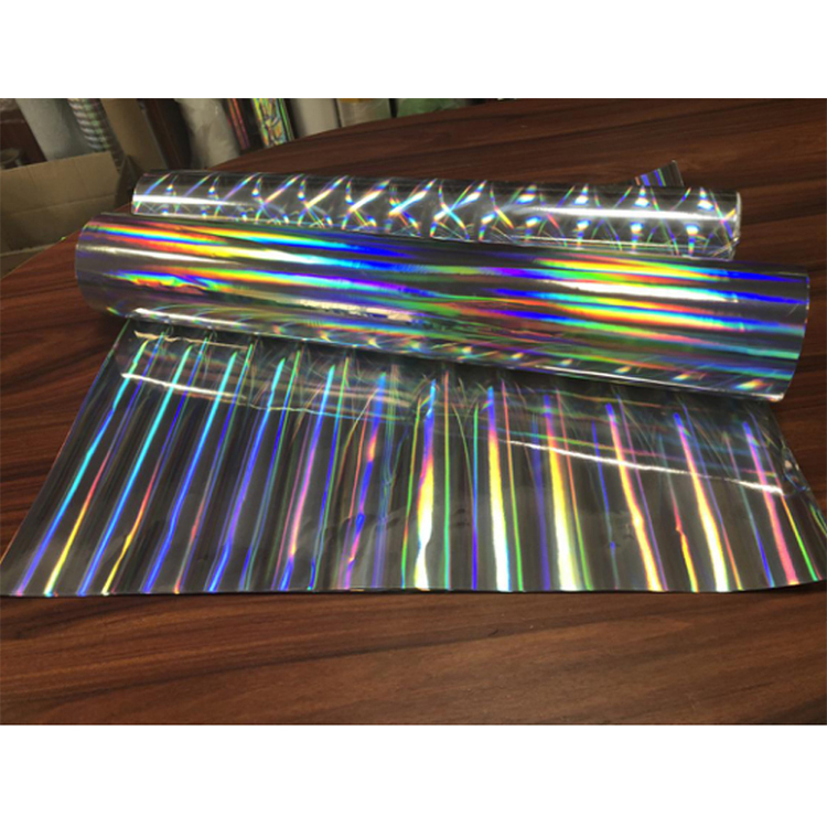 Packaging Decoration Holographic Vinyl Film with UV Offset/Silk Screen/Flex Printing