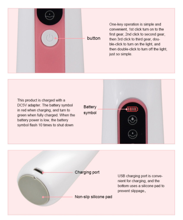 USB Charging Suction Nozzle Vacuum Blackhead Remover