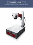 Sheet Metals Cutting Function Rotary Device Fiber Laser Marking Machine
