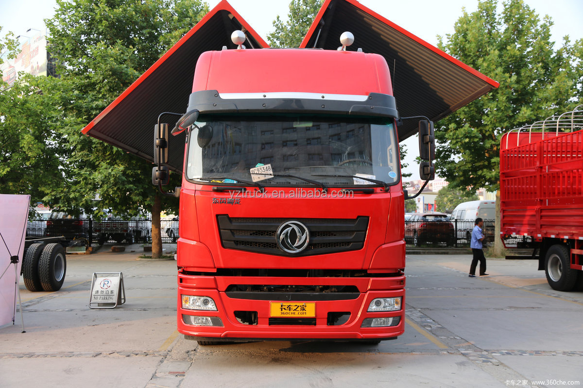 Dongfeng Cummins 245 Hp 4x2 Cargo Truck Van with 9 Forward Shift and Euro5 Emission