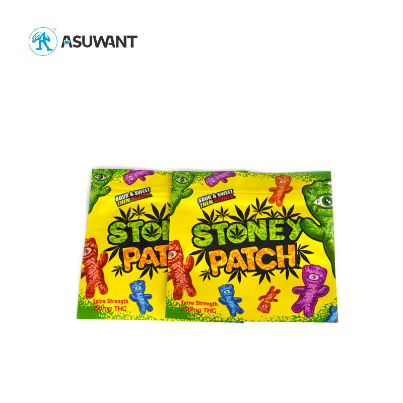 Candy Stand Up Pouch Bag Medical Weed Small Gummies CBD Packaging