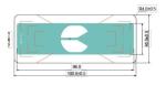 960MHZ Auto Management UHF RFID Windshield Label R6P Chip