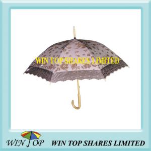 Quality 21&quot; Ladies Straight Sun Umbrella with Lace wholesale