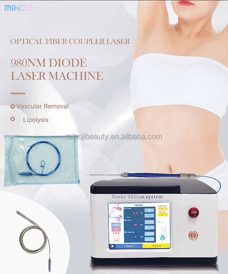 980nm Laser Liposuction Machine Portable Diode Laser for Vascular Removal