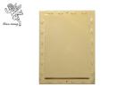 Golden Funeral Adult Casket Accessories Rectangle Nameplate PP Materials
