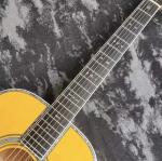 Custom 40 "full solid wood OM42 series yellow acoustic guitar Martin guitar