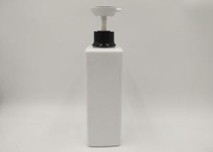 Quality 500ml 1000ml PET Blank Shampoo Bottle , Square Cosmetic Bottles 100% White wholesale