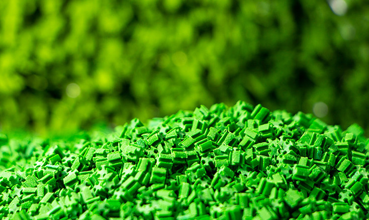 Soft Anti UV Green Colored Artificial Grass Rubber Granules