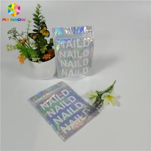 Quality Digital Printing Zipper Plastic Stand Up Aluminum Foil Bag For Cosmetic / Eye Shadow wholesale