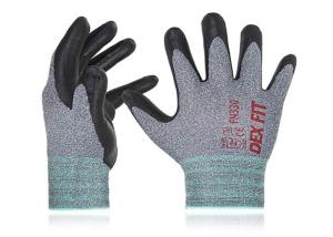 Quality Nylon / Polyester Liner Foam Nitrile Coated Gloves Anti Abrasion Free Sample wholesale